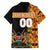 Custom Kenya Coat Of Arms Family Matching Short Sleeve Bodycon Dress and Hawaiian Shirt With Kente Patterns LT18