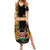 Custom Kenya Coat Of Arms Family Matching Summer Maxi Dress and Hawaiian Shirt With Kente Patterns LT18