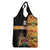 Custom Kenya Coat Of Arms Grocery Bag With Kente Patterns