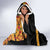 Custom Kenya Coat Of Arms Hooded Blanket With Kente Patterns