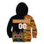 Custom Kenya Coat Of Arms Kid Hoodie With Kente Patterns LT18