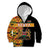 Custom Kenya Coat Of Arms Kid Hoodie With Kente Patterns LT18