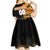 Custom Kenya Coat Of Arms Kid Short Sleeve Dress With Kente Patterns LT18