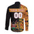 Custom Kenya Coat Of Arms Long Sleeve Button Shirt With Kente Patterns LT18