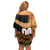 Custom Kenya Coat Of Arms Off Shoulder Short Dress With Kente Patterns LT18