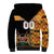 Custom Kenya Coat Of Arms Sherpa Hoodie With Kente Patterns LT18