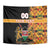 Custom Kenya Coat Of Arms Tapestry With Kente Patterns