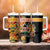 Kenya Coat Of Arms Tumbler With Handle With Kente Patterns