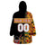 Custom Kenya Coat Of Arms Wearable Blanket Hoodie With Kente Patterns LT18