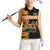 Custom Kenya Coat Of Arms Women Sleeveless Polo Shirt With Kente Patterns LT18