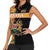 Custom Kenya Coat Of Arms Women Sleeveless Polo Shirt With Kente Patterns LT18