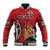 Personalized Kenya Coat Of Arms Baseball Jacket Ethnic Seamless Pattern