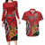 Personalized Kenya Coat Of Arms Couples Matching Long Sleeve Bodycon Dress and Hawaiian Shirt Ethnic Seamless Pattern