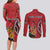 Personalized Kenya Coat Of Arms Couples Matching Long Sleeve Bodycon Dress and Long Sleeve Button Shirt Ethnic Seamless Pattern