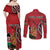 Personalized Kenya Coat Of Arms Couples Matching Off Shoulder Maxi Dress and Long Sleeve Button Shirt Ethnic Seamless Pattern