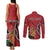 Personalized Kenya Coat Of Arms Couples Matching Tank Maxi Dress and Long Sleeve Button Shirt Ethnic Seamless Pattern