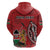 Personalized Kenya Coat Of Arms Hoodie Ethnic Seamless Pattern