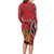 Personalized Kenya Coat Of Arms Long Sleeve Bodycon Dress Ethnic Seamless Pattern