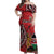 Personalized Kenya Coat Of Arms Off Shoulder Maxi Dress Ethnic Seamless Pattern