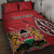 Personalized Kenya Coat Of Arms Quilt Bed Set Ethnic Seamless Pattern