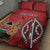 Personalized Kenya Coat Of Arms Quilt Bed Set Ethnic Seamless Pattern