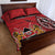 Personalized Kenya Coat Of Arms Quilt Bed Set Ethnic Seamless Pattern