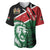 Kenya Lion Head Baseball Jersey Flag Style