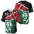 Kenya Lion Head Baseball Jersey Flag Style