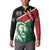 Kenya Lion Head Button Sweatshirt Flag Style