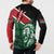 Kenya Lion Head Button Sweatshirt Flag Style