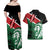 Kenya Lion Head Couples Matching Off Shoulder Maxi Dress and Hawaiian Shirt Flag Style