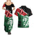 Kenya Lion Head Couples Matching Summer Maxi Dress and Hawaiian Shirt Flag Style