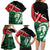 Kenya Lion Head Family Matching Long Sleeve Bodycon Dress and Hawaiian Shirt Flag Style