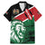 Kenya Lion Head Family Matching Mermaid Dress and Hawaiian Shirt Flag Style