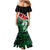 Kenya Lion Head Family Matching Mermaid Dress and Hawaiian Shirt Flag Style