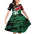 Kenya Lion Head Family Matching Off Shoulder Short Dress and Hawaiian Shirt Flag Style