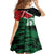 Kenya Lion Head Family Matching Off Shoulder Short Dress and Hawaiian Shirt Flag Style