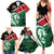 Kenya Lion Head Family Matching Summer Maxi Dress and Hawaiian Shirt Flag Style