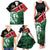 Kenya Lion Head Family Matching Tank Maxi Dress and Hawaiian Shirt Flag Style