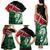 Kenya Lion Head Family Matching Tank Maxi Dress and Hawaiian Shirt Flag Style