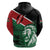 Kenya Lion Head Hoodie Flag Style