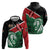 Kenya Lion Head Hoodie Flag Style