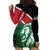 Kenya Lion Head Hoodie Dress Flag Style