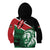 Kenya Lion Head Kid Hoodie Flag Style