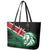 Kenya Lion Head Leather Tote Bag Flag Style