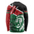 Kenya Lion Head Long Sleeve Shirt Flag Style