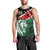 Kenya Lion Head Men Tank Top Flag Style