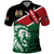 Kenya Lion Head Polo Shirt Flag Style