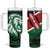 Kenya Lion Head Tumbler With Handle Flag Style