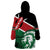 Kenya Lion Head Wearable Blanket Hoodie Flag Style